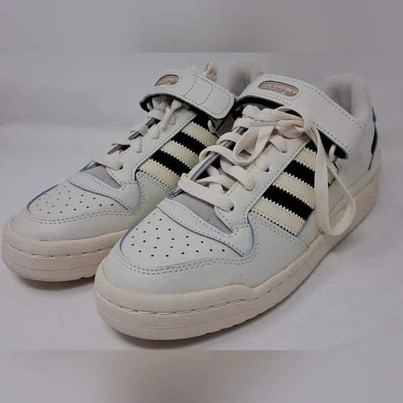 New adidas Women's Forum Low Shoes Sneakers Shoes Casual Off White Black 8.5 US - Picture 6 of 14